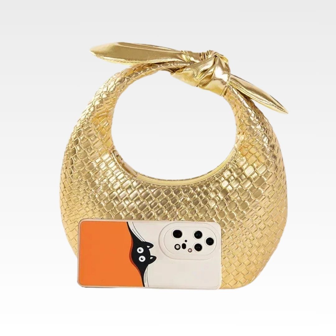 Bolsa de Couro Mirela Dourado 3
