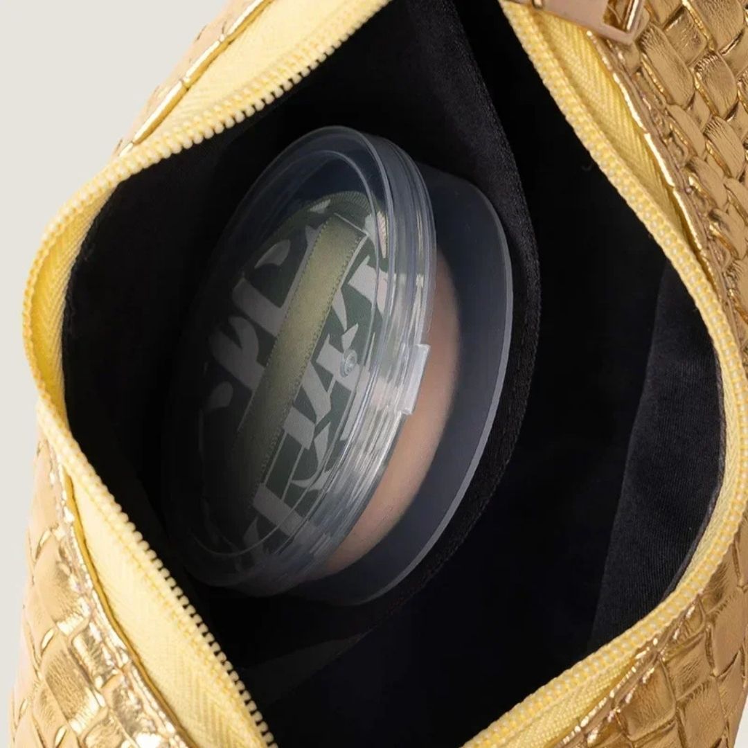 Bolsa de Couro Mirela Dourado 2