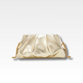 Bolsa de Couro Velour Ouro Claro
