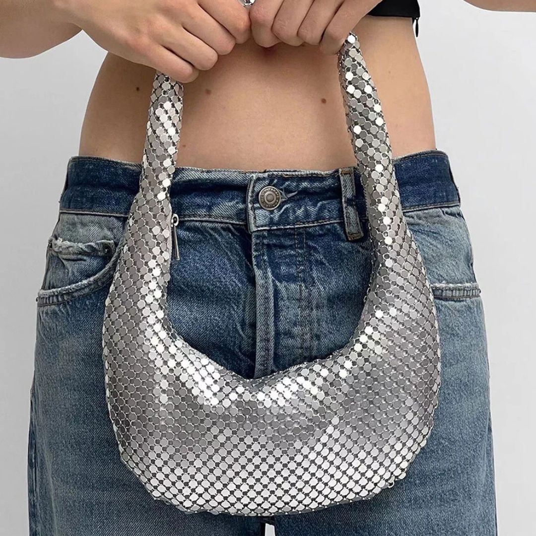 Bolsa de Malha Luna Prata 2